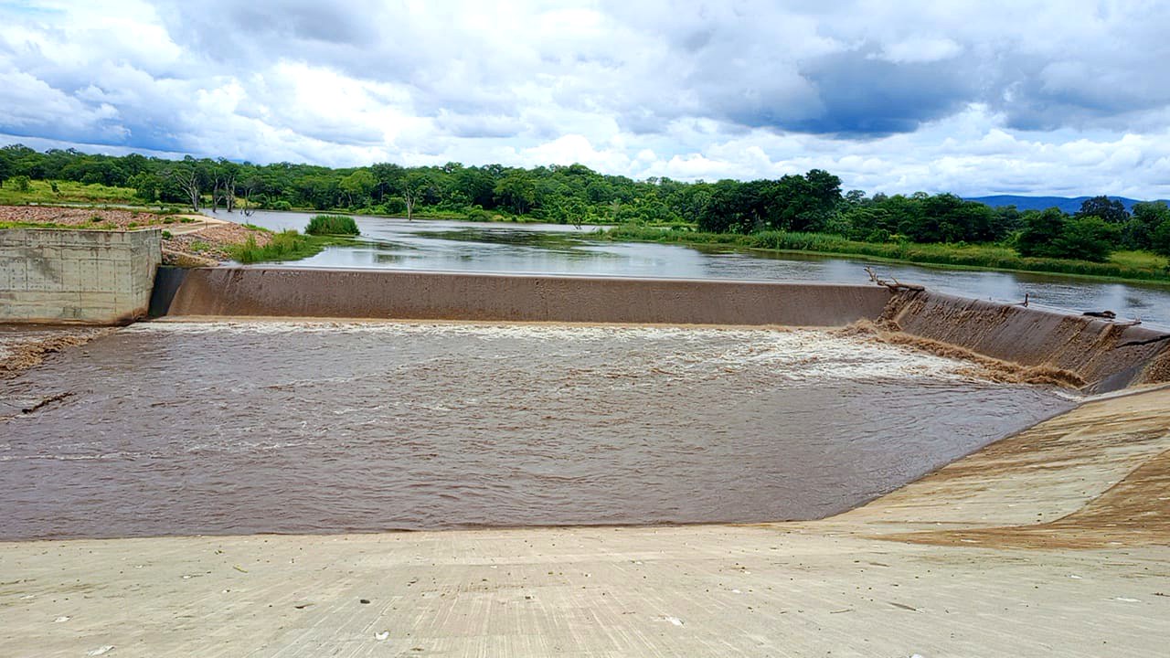A weir on the river