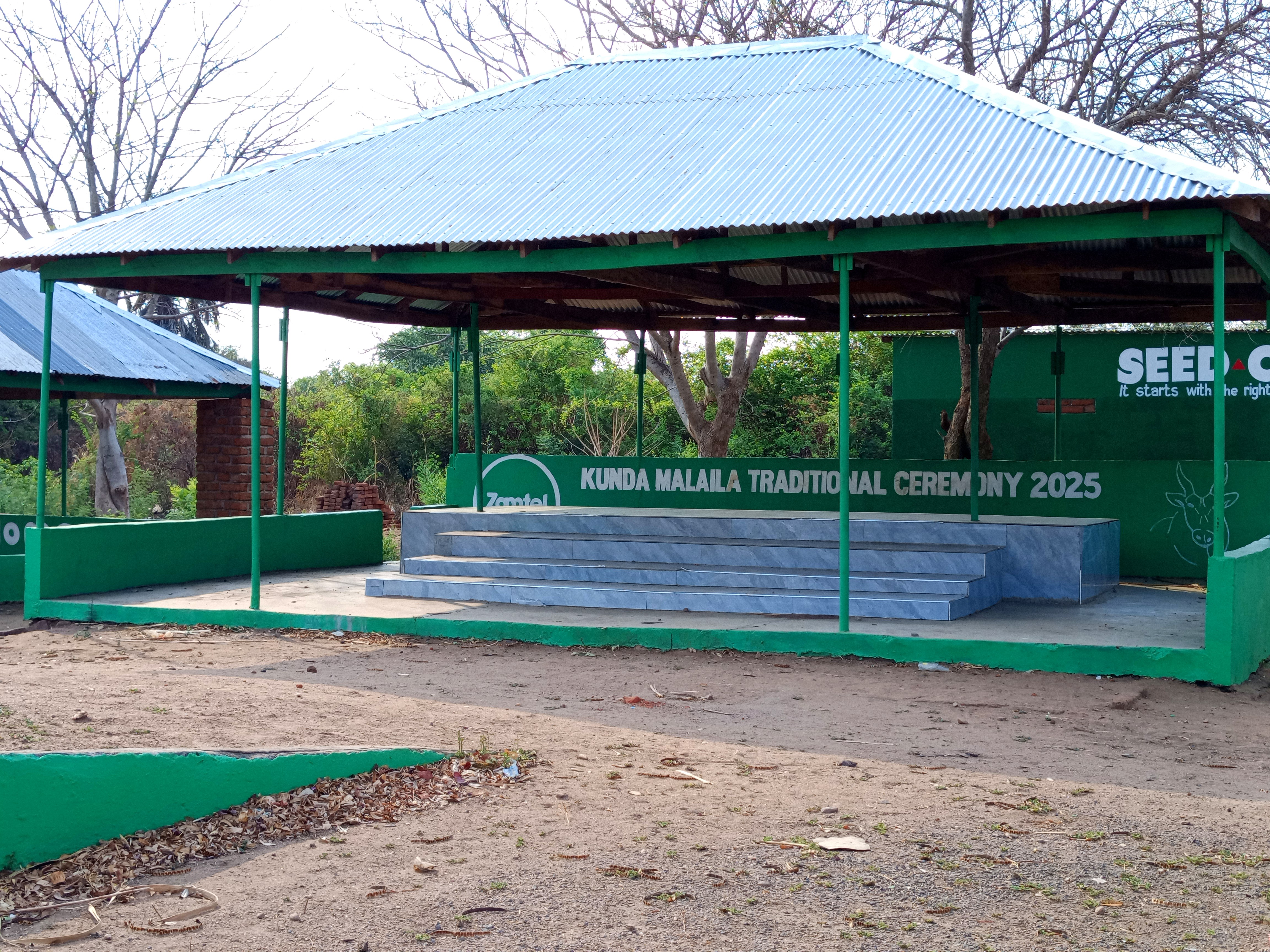 The Kunda Malaila traditional ceremony grounds at Kalongo Royal Palace